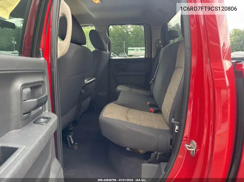 1C6RD7FT9CS120806 2012 Dodge Ram 1500 St