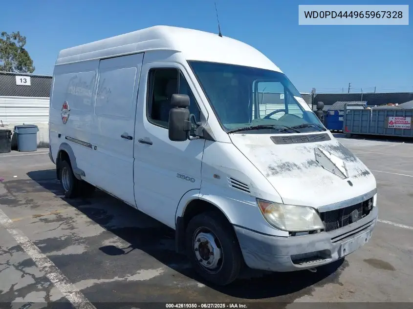 2006 Dodge Sprinter Van 3500 Shc VIN: WD0PD444965967328 Lot: 42619350