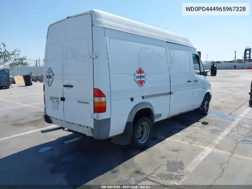 2006 Dodge Sprinter Van 3500 Shc VIN: WD0PD444965967328 Lot: 42619350