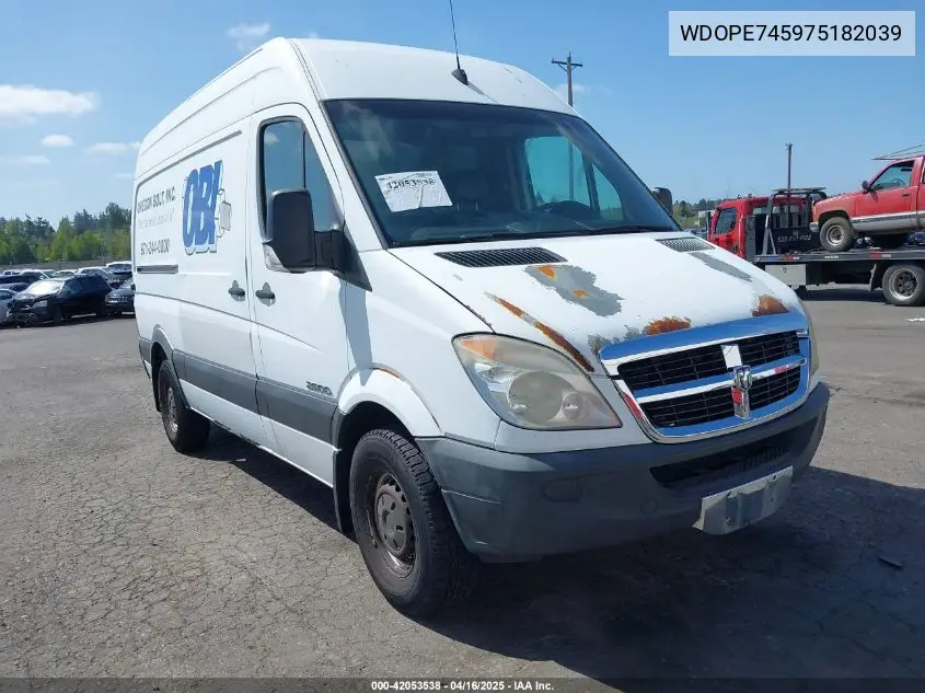 2007 Dodge Sprinter VIN: WDOPE745975182039 Lot: 42053538