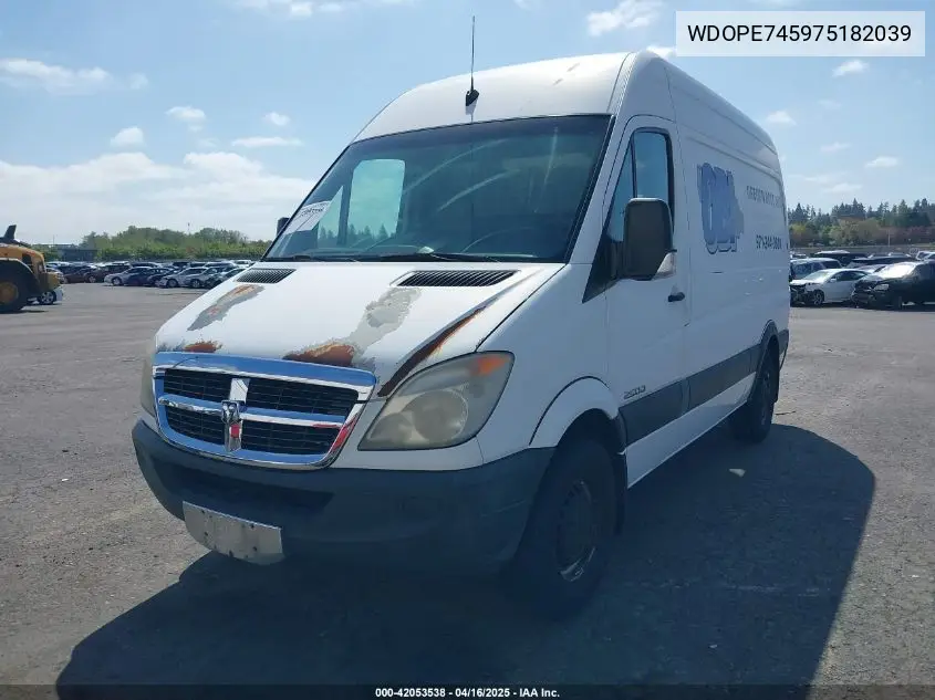 2007 Dodge Sprinter VIN: WDOPE745975182039 Lot: 42053538