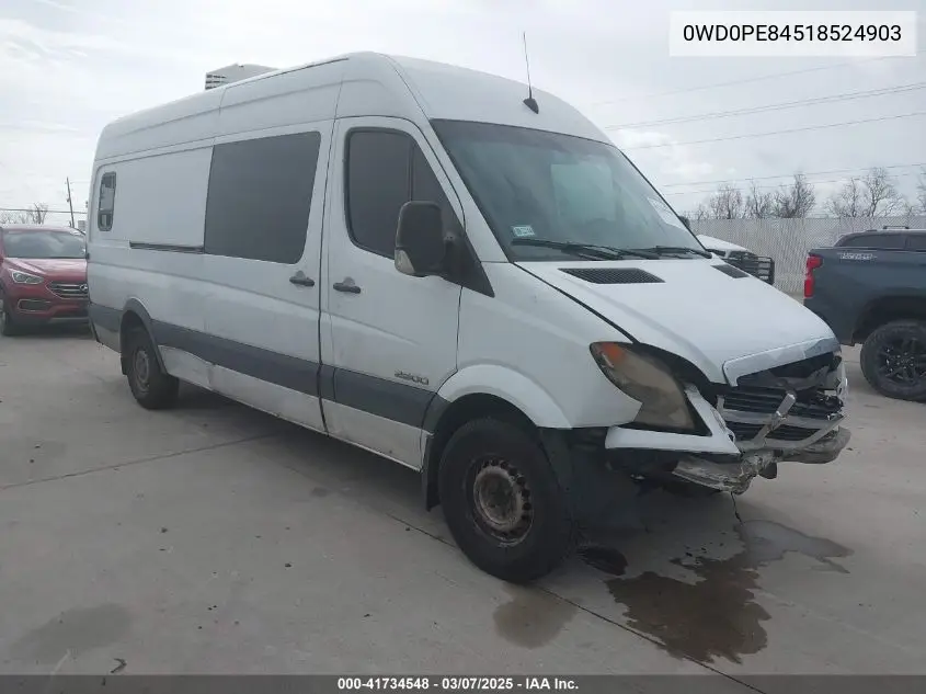 2008 Dodge Sprinter 2500 VIN: WD0PE845185249031 Lot: 41734548