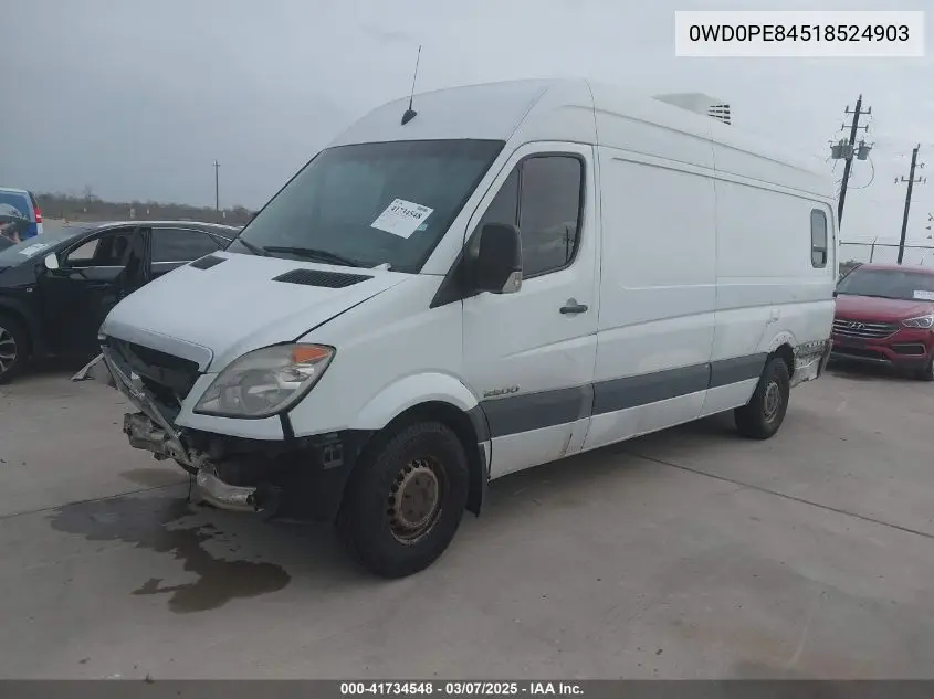 2008 Dodge Sprinter 2500 VIN: WD0PE845185249031 Lot: 41734548