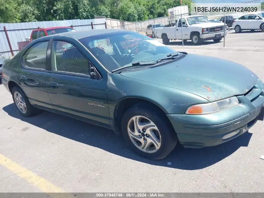 1998 Dodge Stratus Es VIN: 1B3EJ56H2WN224039 Lot: 37945746