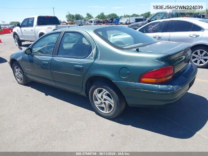 1998 Dodge Stratus Es VIN: 1B3EJ56H2WN224039 Lot: 37945746