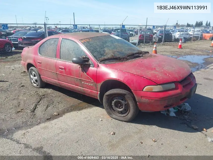 1998 Dodge Stratus VIN: 1B3EJ46X9WN113991 Lot: 41809483