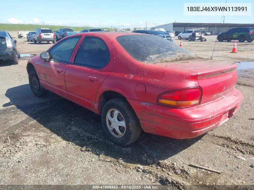 1998 Dodge Stratus VIN: 1B3EJ46X9WN113991 Lot: 41809483