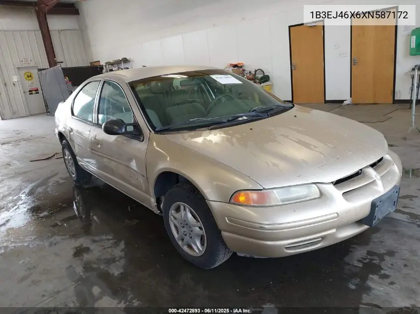 1999 Dodge Stratus VIN: 1B3EJ46X6XN587172 Lot: 42472893