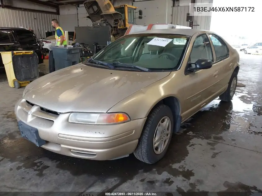 1999 Dodge Stratus VIN: 1B3EJ46X6XN587172 Lot: 42472893