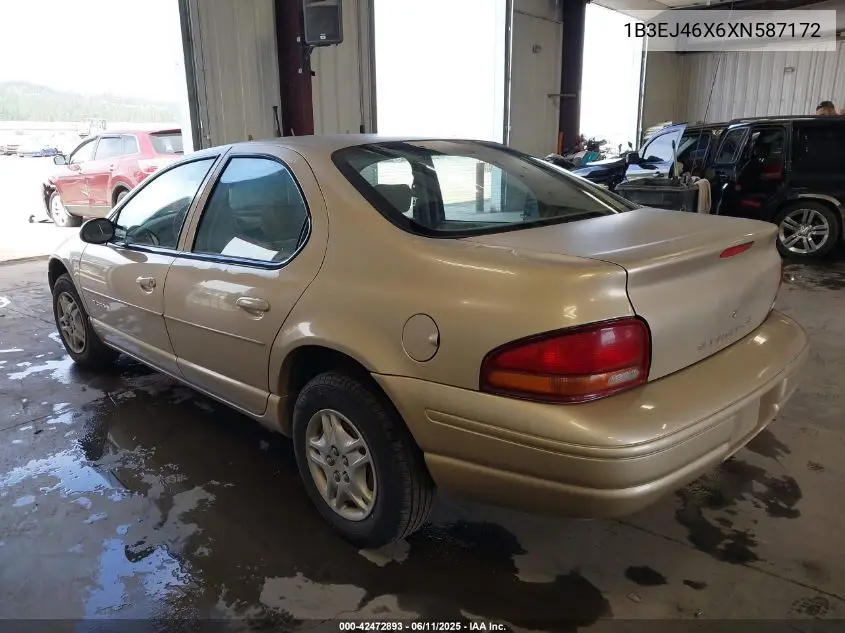 1999 Dodge Stratus VIN: 1B3EJ46X6XN587172 Lot: 42472893