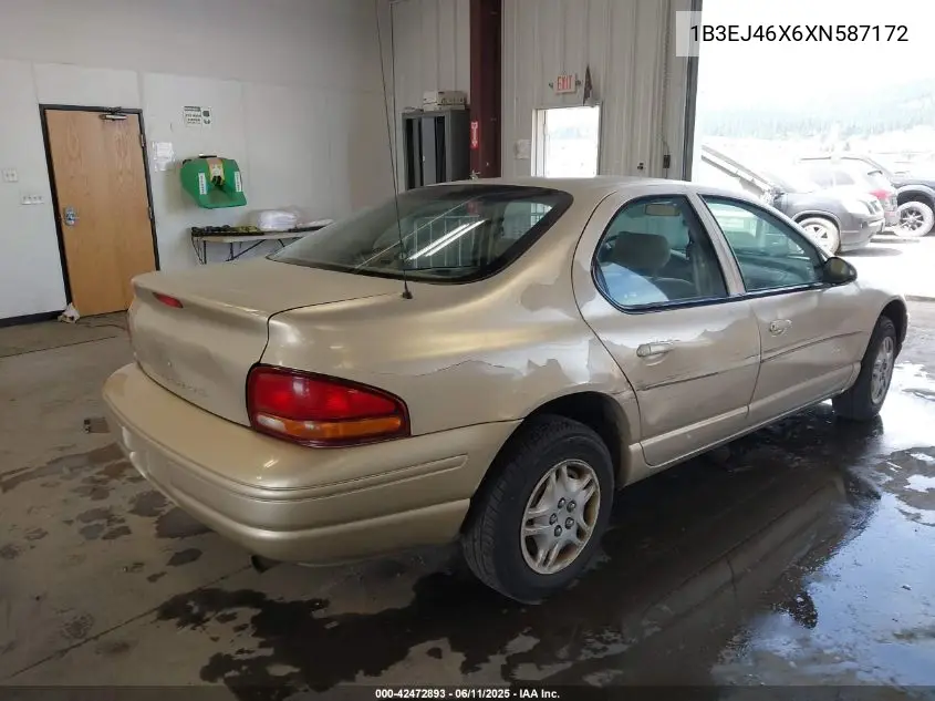 1999 Dodge Stratus VIN: 1B3EJ46X6XN587172 Lot: 42472893