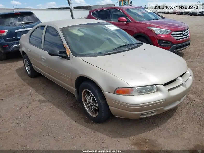 2000 Dodge Stratus Se VIN: 1B3EJ46X7YN283270 Lot: 42033855