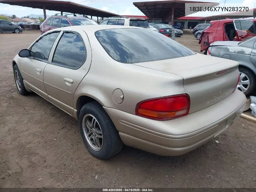 2000 Dodge Stratus Se VIN: 1B3EJ46X7YN283270 Lot: 42033855