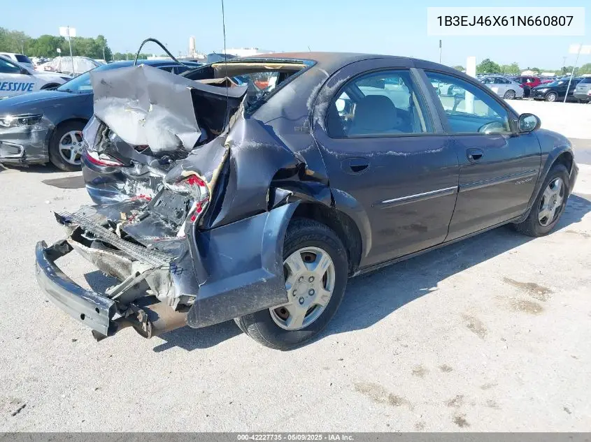 2001 Dodge Stratus Se VIN: 1B3EJ46X61N660807 Lot: 42227735