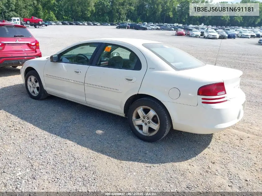 2001 Dodge Stratus Es VIN: 1B3EJ56U81N691181 Lot: 42466657
