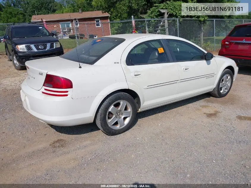 2001 Dodge Stratus Es VIN: 1B3EJ56U81N691181 Lot: 42466657