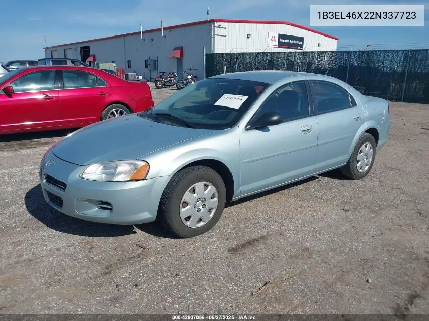 2002 Dodge Stratus Se Plus VIN: 1B3EL46X22N337723 Lot: 42607056