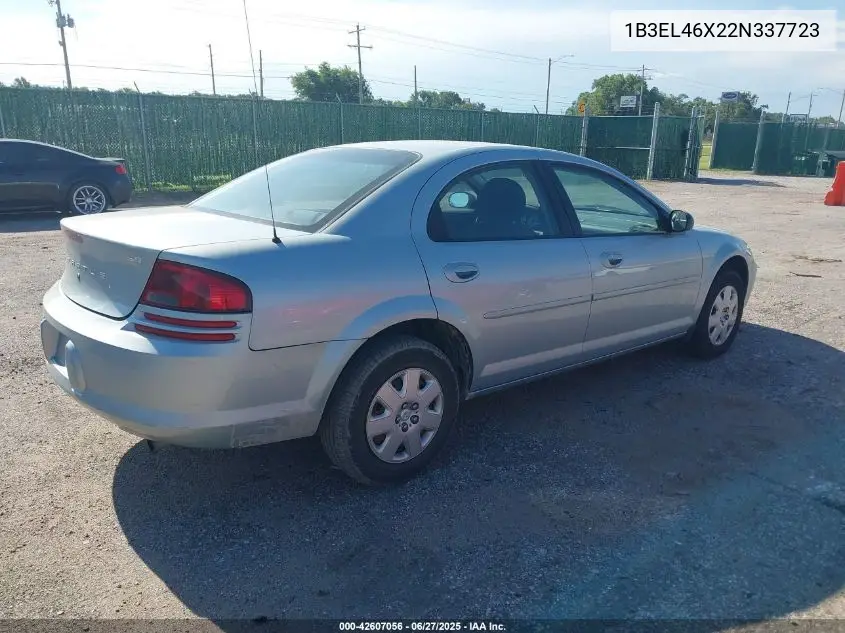 2002 Dodge Stratus Se Plus VIN: 1B3EL46X22N337723 Lot: 42607056