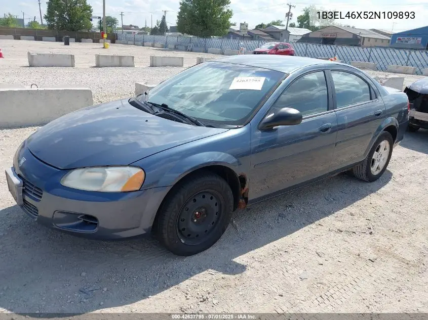 2002 Dodge Stratus Se Plus VIN: 1B3EL46X52N109893 Lot: 42637795