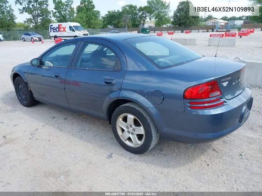 2002 Dodge Stratus Se Plus VIN: 1B3EL46X52N109893 Lot: 42637795