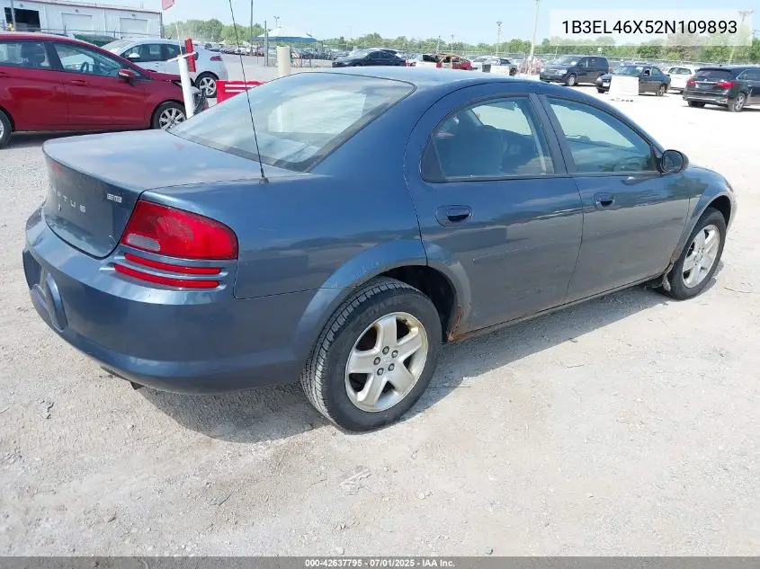 2002 Dodge Stratus Se Plus VIN: 1B3EL46X52N109893 Lot: 42637795