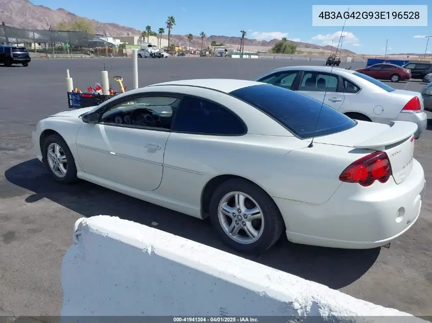 2003 Dodge Stratus Se VIN: 4B3AG42G93E196528 Lot: 41941304