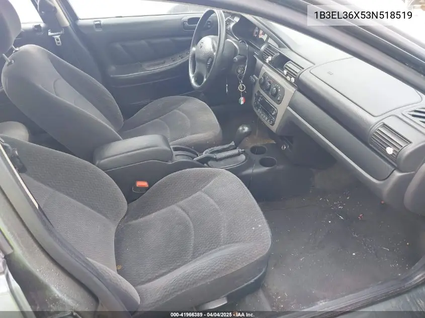 2003 Dodge Stratus Se VIN: 1B3EL36X53N518519 Lot: 41966389