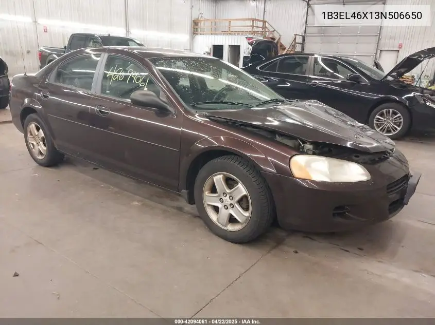 2003 Dodge Stratus Sxt VIN: 1B3EL46X13N506650 Lot: 42094061