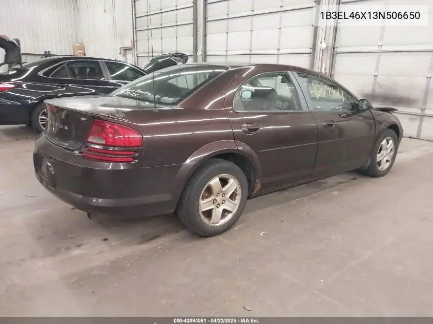 2003 Dodge Stratus Sxt VIN: 1B3EL46X13N506650 Lot: 42094061