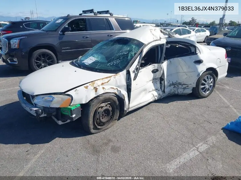 2004 Dodge Stratus Se VIN: 1B3EL36JX4N379033 Lot: 41946510