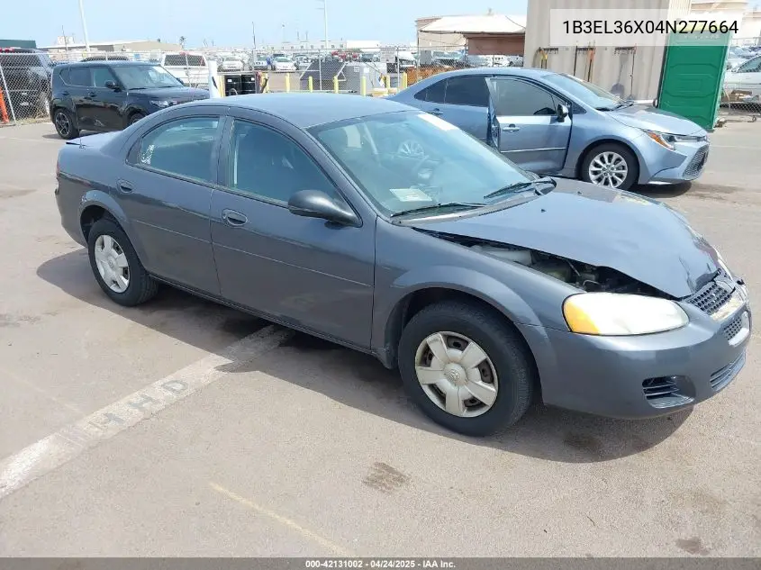2004 Dodge Stratus Se VIN: 1B3EL36X04N277664 Lot: 42131002
