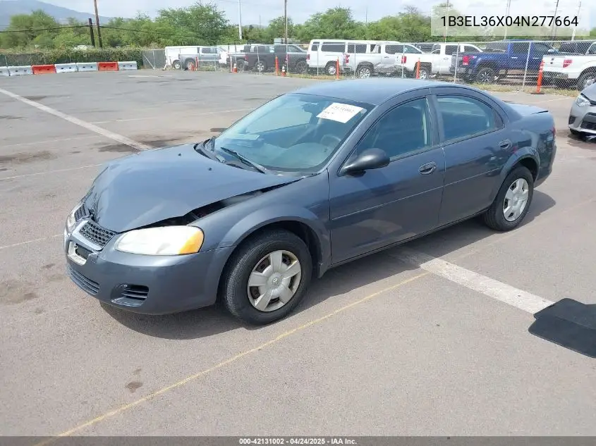 2004 Dodge Stratus Se VIN: 1B3EL36X04N277664 Lot: 42131002