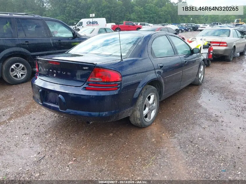 2004 Dodge Stratus Sxt VIN: 1B3EL46R64N320265 Lot: 42250811
