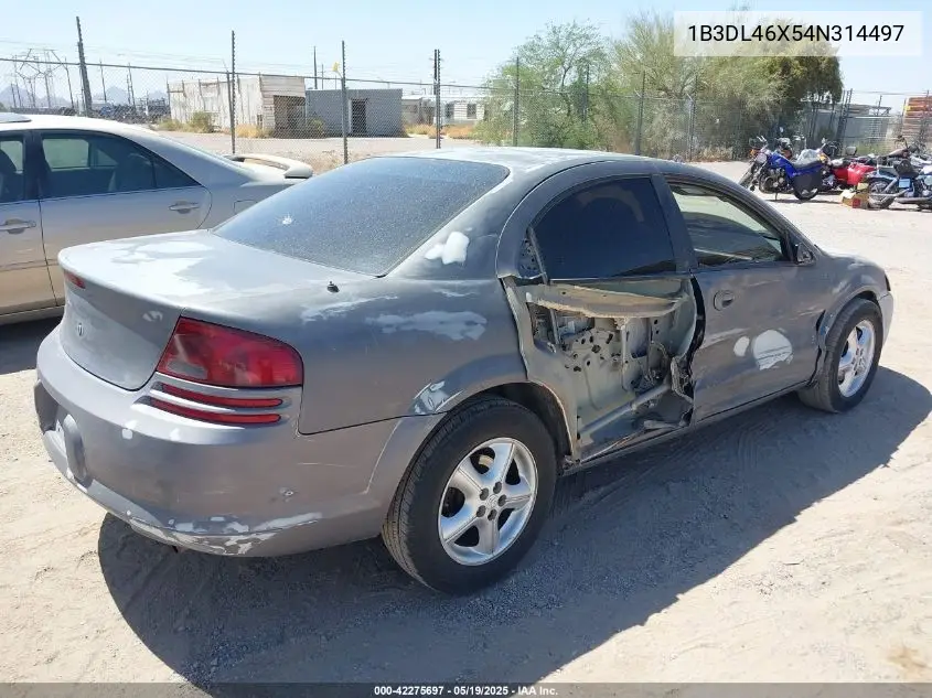 2004 Dodge Stratus Sxt VIN: 1B3DL46X54N314497 Lot: 42275697
