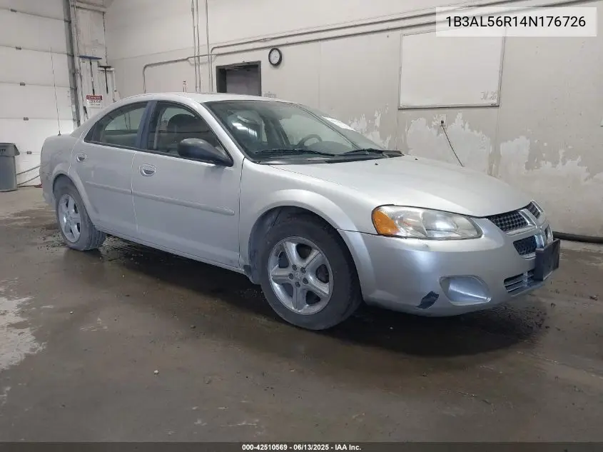2004 Dodge Stratus Es VIN: 1B3AL56R14N176726 Lot: 42510569