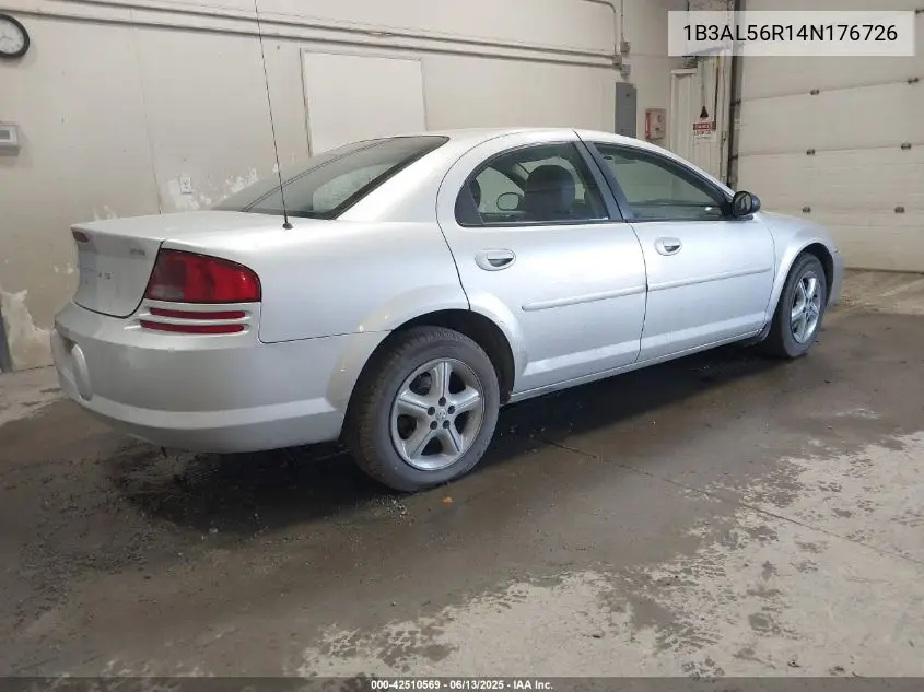 2004 Dodge Stratus Es VIN: 1B3AL56R14N176726 Lot: 42510569