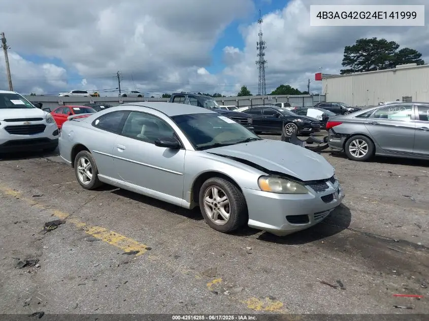 2004 Dodge Stratus Sxt VIN: 4B3AG42G24E141999 Lot: 42516285