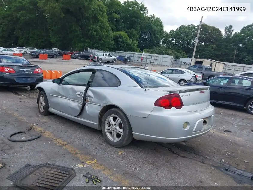 2004 Dodge Stratus Sxt VIN: 4B3AG42G24E141999 Lot: 42516285