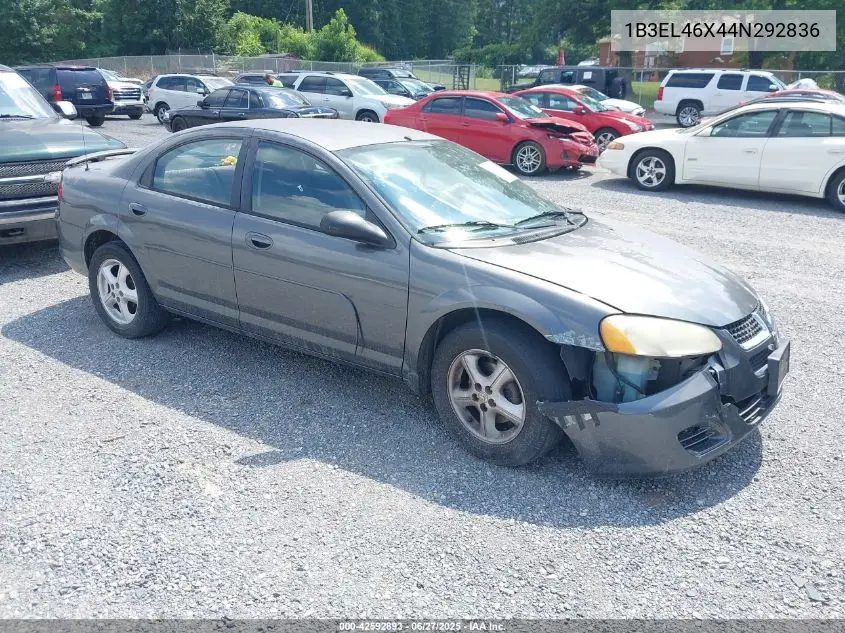 2004 Dodge Stratus Sxt VIN: 1B3EL46X44N292836 Lot: 42592893