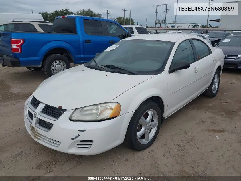 2005 Dodge Stratus Sxt VIN: 1B3EL46X75N630859 Lot: 41334447