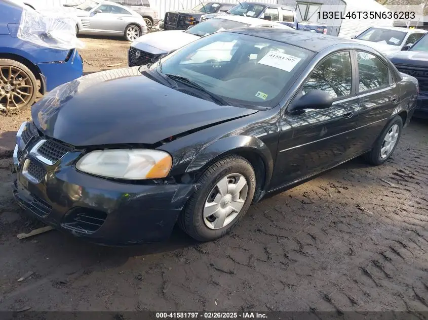 2005 Dodge Stratus Sxt VIN: 1B3EL46T35N636283 Lot: 41581797