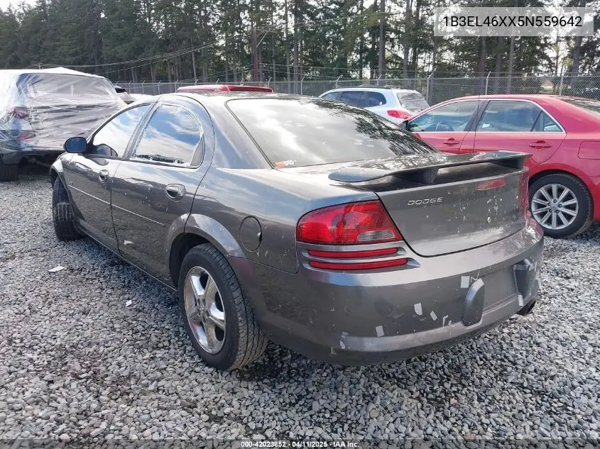 2005 Dodge Stratus Sxt VIN: 1B3EL46XX5N559642 Lot: 42023852