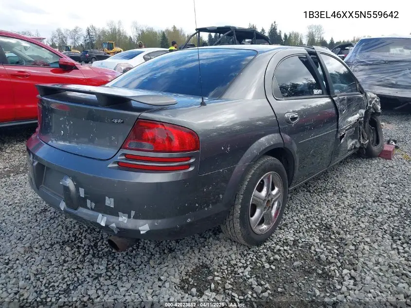 2005 Dodge Stratus Sxt VIN: 1B3EL46XX5N559642 Lot: 42023852