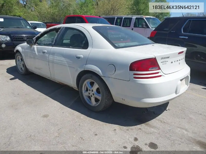 2005 Dodge Stratus Sxt VIN: 1B3EL46X35N642121 Lot: 42040088