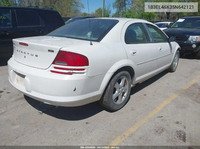 2005 Dodge Stratus Sxt VIN: 1B3EL46X35N642121 Lot: 42040088