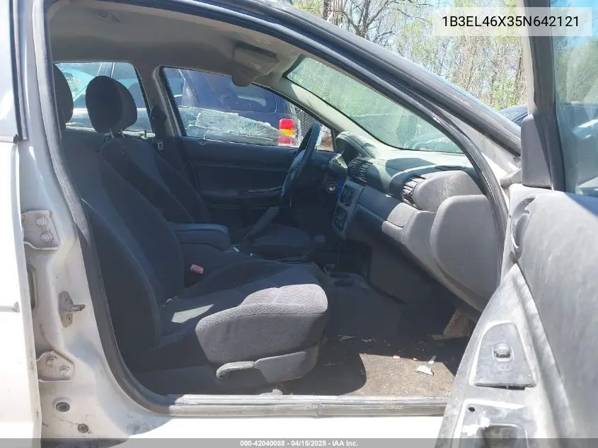 2005 Dodge Stratus Sxt VIN: 1B3EL46X35N642121 Lot: 42040088