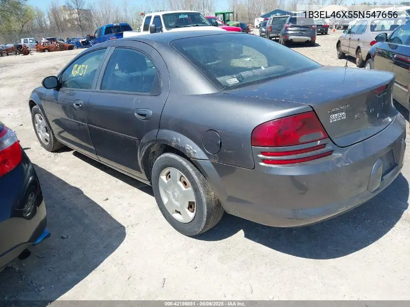 2005 Dodge Stratus Sxt VIN: 1B3EL46X55N547656 Lot: 42186851