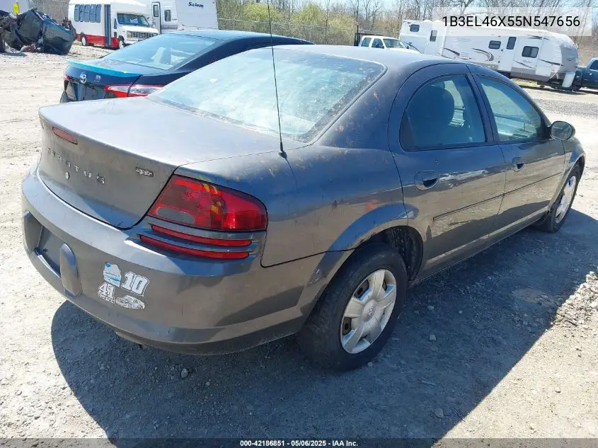 2005 Dodge Stratus Sxt VIN: 1B3EL46X55N547656 Lot: 42186851