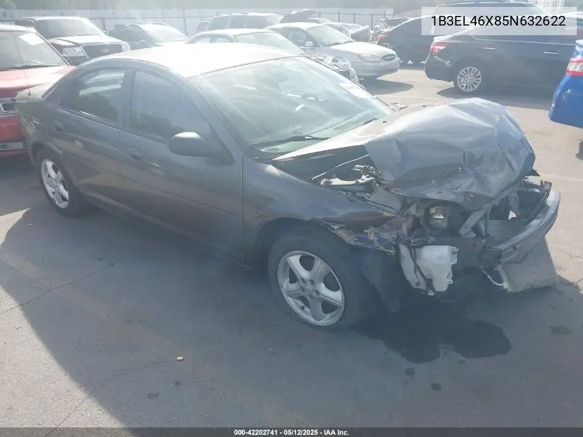 2005 Dodge Stratus Sxt VIN: 1B3EL46X85N632622 Lot: 42202741