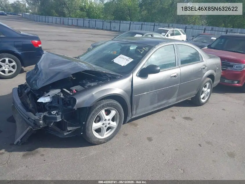 2005 Dodge Stratus Sxt VIN: 1B3EL46X85N632622 Lot: 42202741